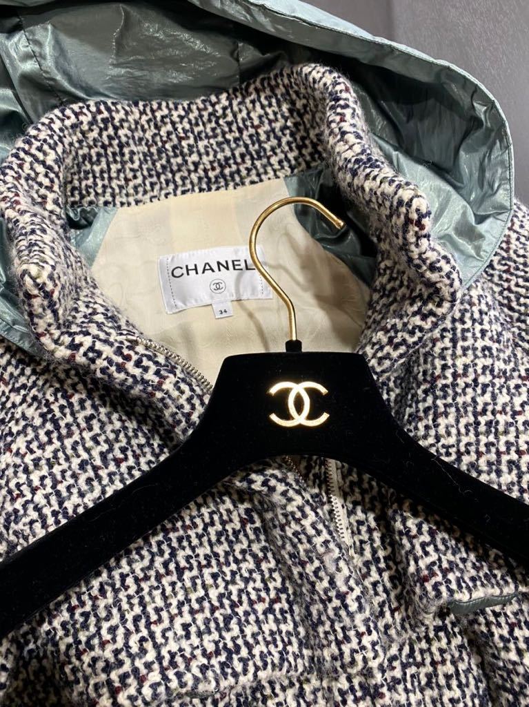 CHANEL シャネル P59 最高級フーディ ロングコート 34 国内正規品