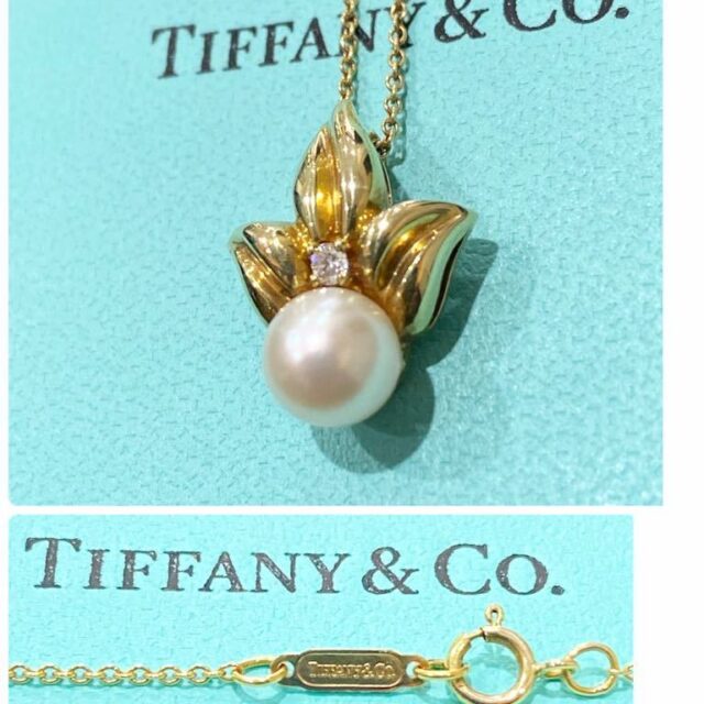 ティファニー パールネックレス あこや真珠 750 - ネックレス