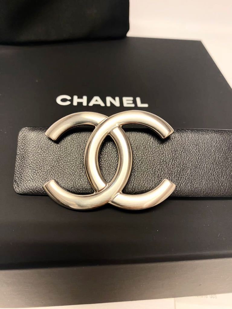 CHANEL シャネル ココマーク CC カーフ ベルト 箱/国内正規購入品 新品 定価12.5万 2023最新モデル