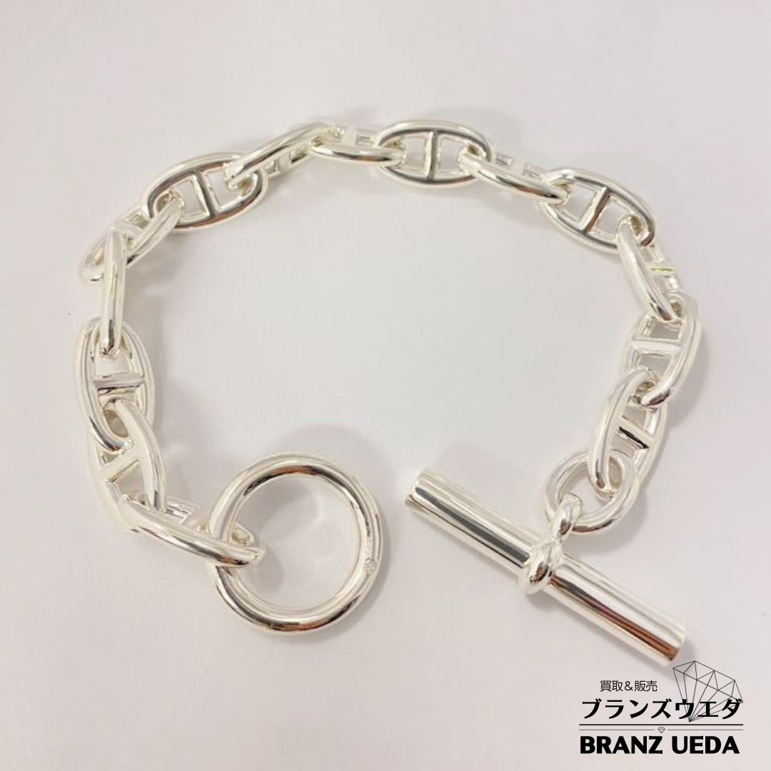 HERMES エルメス Chaine d'Ancre GM シェーヌダンクル GM シルバー