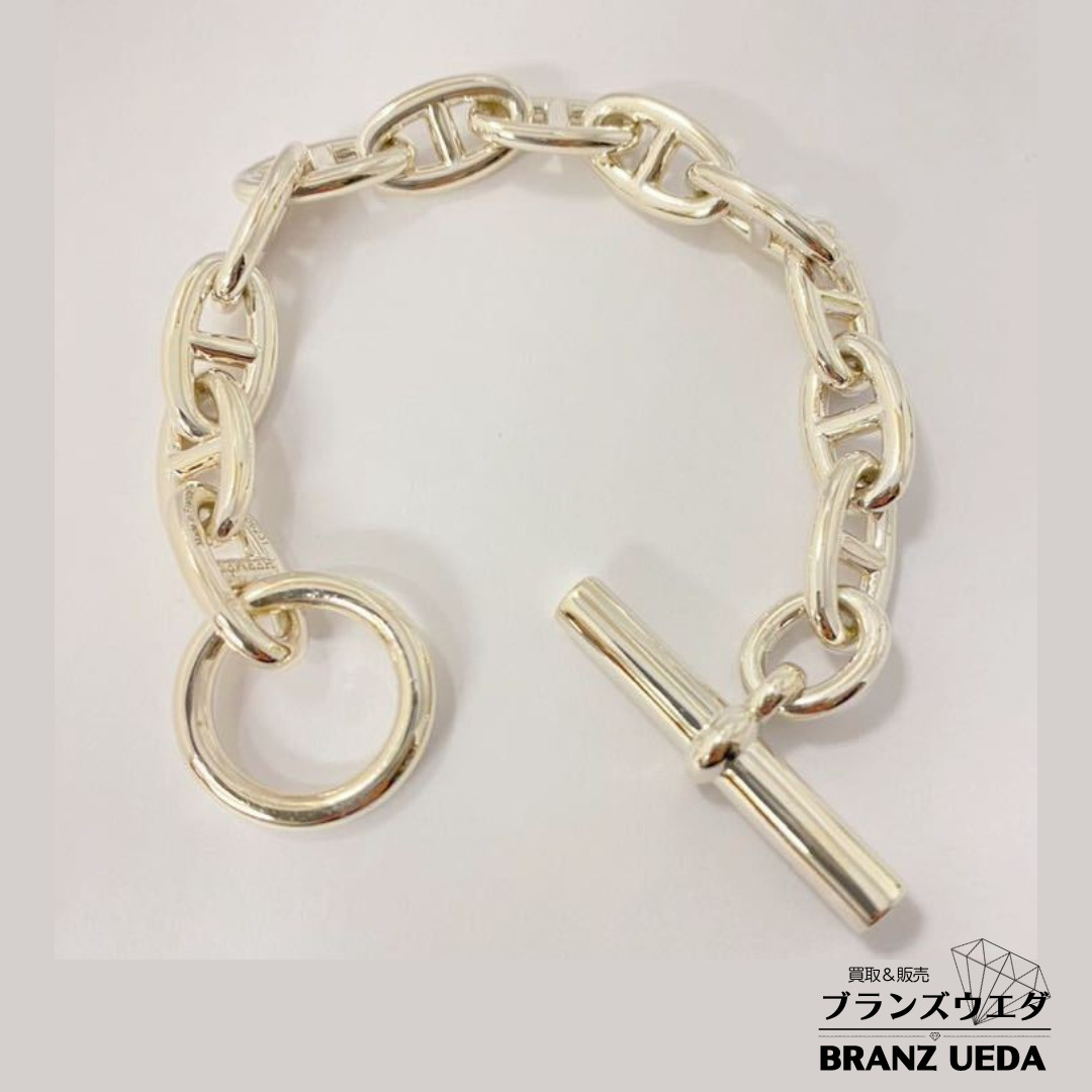 HERMES エルメス Chaine d'Ancre GM シェーヌダンクル GM シルバー