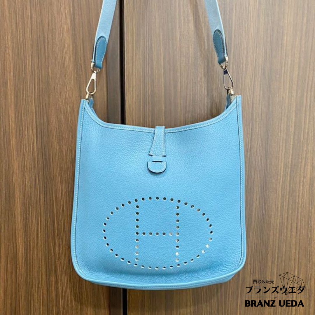 極美品・数回 HERMES エルメス エブリン2 PM ショルダーバッグ エヴリン 斜め掛け トリヨンクレマンス