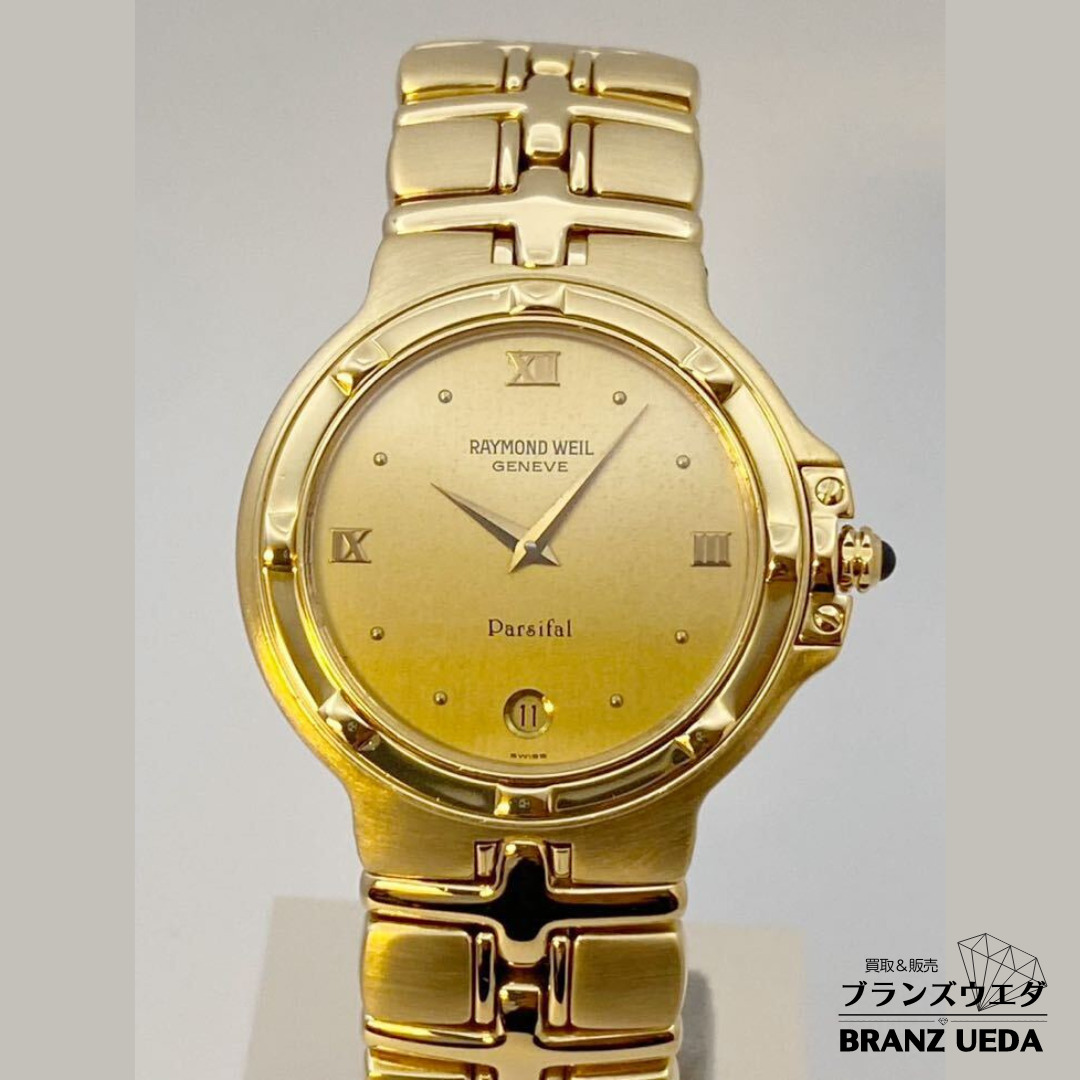 逸品 極美品 金無垢 RAYMOND WEIL レイモンド・ウェイル K18YG Parsifal パルシファル 108.1g メンズ腕時計 18K  750刻印 スイス製